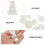 27St Witte Schroefdeksels Plastic Decoratieve Bescherming 6