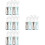 16Pièces Flacons Mousse Rechargeables Transparente Portable 6