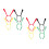 8Pièces Headbands Colorés Confortables Pour Enfants 3