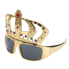 Jeweled -Frames Vermomde Bril Met Gouden Kroon Feest