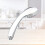 2Pièces Douche Argenté Pivotant LED 8