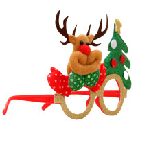 1 Stuks Kerstbril Met Grappige Hert Tekening Voor Costume