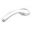 2Pièces Douche Argenté Pivotant LED 10