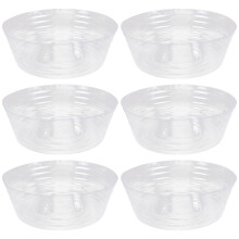 6St Transparante Plastic Onderzetter Antilek Indoor Gebruik