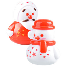 2 Stuks Mini Beeldje Keramische Kerstman Sneeuwpop Tumbler