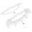 2St Witte Leg Belt Met Kant En Steentjes 1