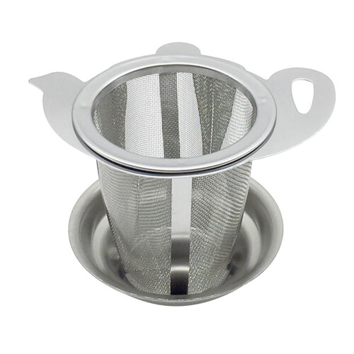 2Ensembles Passoires Infuseurs Acier Inoxydable Résistant Argent 1