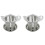 2Ensembles Passoires Infuseurs Acier Inoxydable Résistant Argent 3