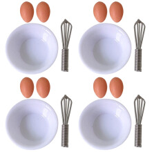 4Sets Mini Keukenaccessoires Resin Mini Eierklopper Voor Poppenhuis