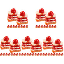 60St Mini Taartjes Resin Miniatuur Namenhuis Decor Speelgoed