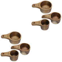 6St Koffielepels Voor Koffie, Koffiebonen En Theepoeder Bruin