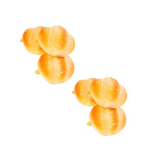 6St Nepbrood PU Materiaal Khaki Decoratie Speelgoed Voor Kinderen