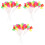 30St Assorti Cake Picks Plastic Voor Feestje 1