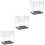 3Pièces Boîte Display Multiusage Couleurs Assorties Durable 5