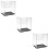 3Pièces Boîte Display Multiusage Couleurs Assorties Durable 9