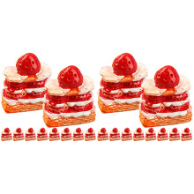 30St Kunsthars Mini Decoratie Rood Voor Mini Huis Speelgoed