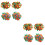 2Pièces Confettis Décorations Table Thème Ananas Coloré 5