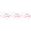 3Pièces Colliers Rose Avec Cloche Laisse 4
