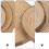 6Pièces Coasters Bois Beige Ronds Protection Table Maison Élégante 4