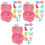 6Pièces Mini Machine Griffe Enfant Rose Jouet Main-Œil 3