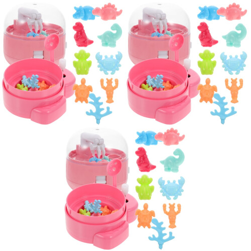 6Pièces Mini Machine Griffe Enfant Rose Jouet Main-Œil 2