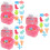 6Pièces Mini Machine Griffe Enfant Rose Jouet Main-Œil 6