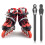 2St Draagbare Zwarte PVC Buckle Straps Roller Skates Accessoires 8