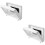 2Pièces Rangement Téléphone Douche Mural Plastique Multifonction 5