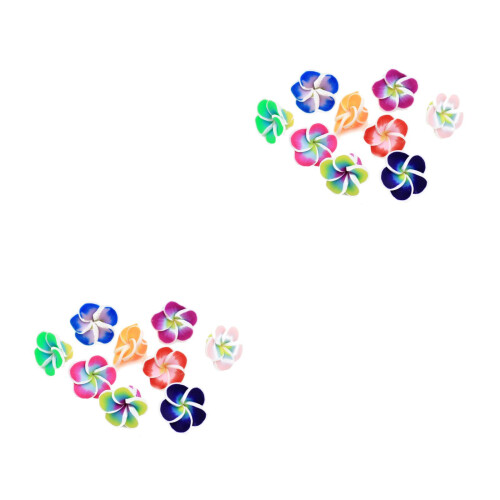 200Pièces Accessoires Fleurs Plumeria En Argile Pour Décor 1