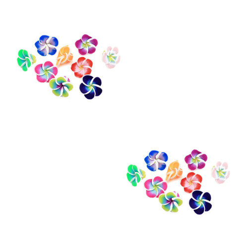 200Pièces Accessoires Fleurs Plumeria En Argile Pour Décor 2