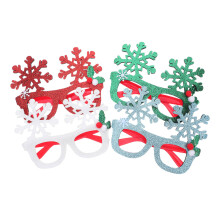 4Stuks Sneeuwvlok Kerstbril Glitter Vakantie Fotoprop