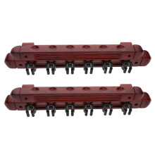 2Sets Wandrek Voor Biljartkeuen 6- Donkerrood Organizer