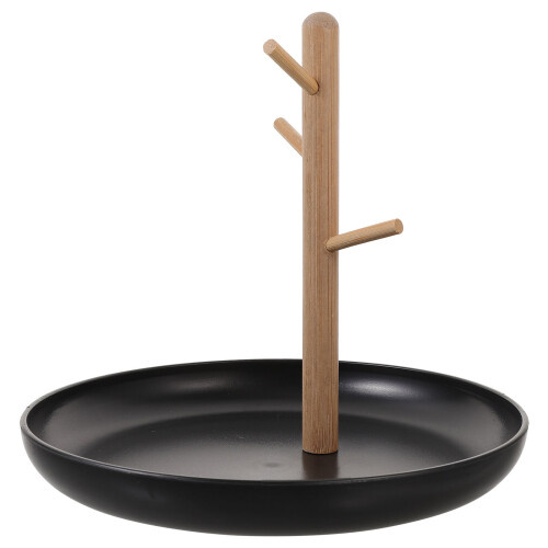 ABS Bamboe Duurzame Sieraden Organizer Met Earring Rack