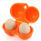 4Pièces Range-Œufs Orange Écologique 2 Œufs Camping 10