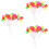 30St Assorti Cake Picks Plastic Voor Feestje 5