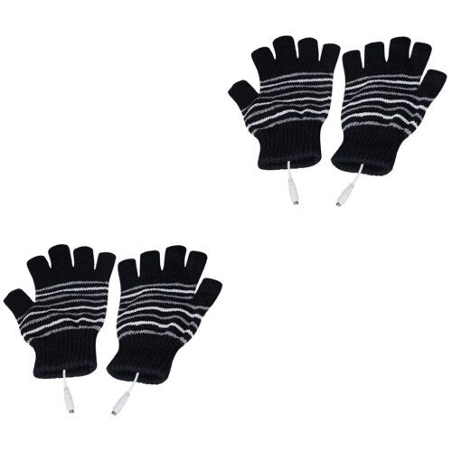 2Paires Mitaines Chauffantes USB Protection Main Hiver 2