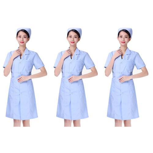 3Pièces Slim En Coton Pour Infirmier, Médecin Et Salon 2