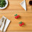 8Pièces Anneaux De Serviette Rouge Fruit Alliage Pour Décor De 1