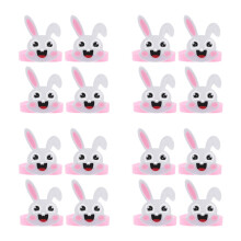 16Pièces -Têtes Enfant Déco Adorable Pour Fête Et Spectacle