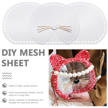 1Set Acryl Vlechtbord Wit Kattensnor Voor DIY Gevlochten Tas
