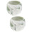 2Pièces Contenant Vert Pot Succulentes Céramique 1