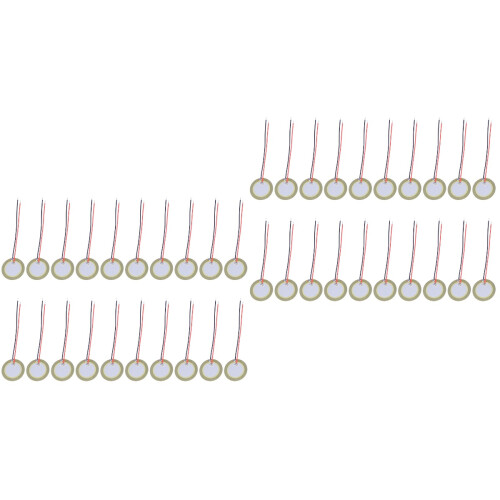 40Pièces Capteurs Piezo Disques Acier Cuivre Multi Usage Pour 2