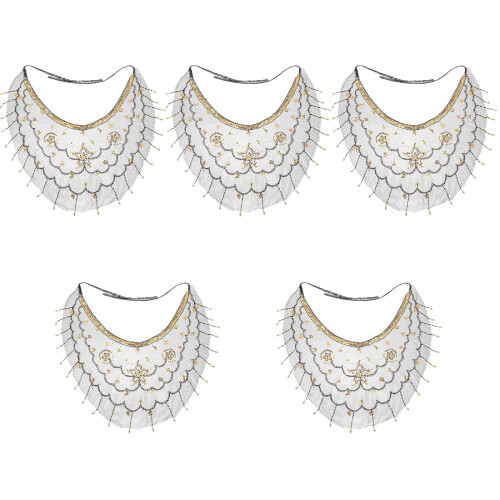 5Pièces Masques Accessoires Voile Noir Pour Danse Et Festivités 2