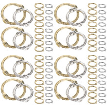 160Pièces Cadres Ronds Cuivre Pour Bracelets Colliers DIY Décoration