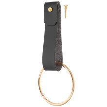 2Pièces Anneaux Porte-Serviettes Mural En PU Noir Robuste