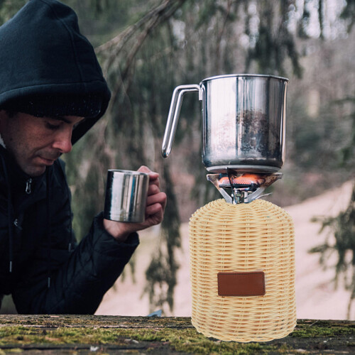 2Pièces Rangement Camping Fait Main Protection Khaki