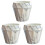 3Pièces Cache-Pots En Céramique Marbrée, Décoration Intérieure 1