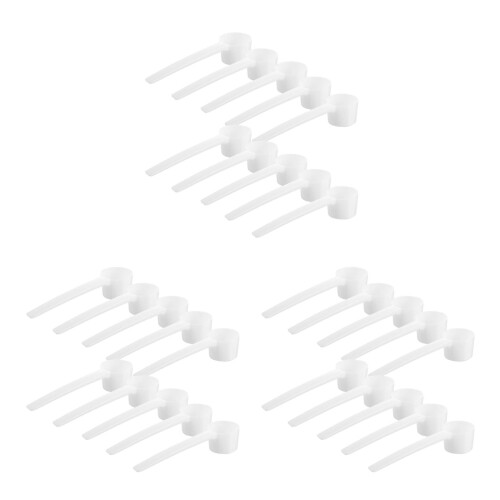 30Pièces Cuillères Mesureuses Blanches Résistantes Cuisine