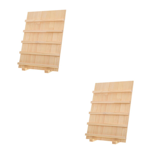 2Pièces Stand Bois Multi-Couches Beige Pour Commerce 2
