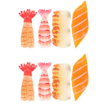 8Pièces Décorations Sushi Imitées Variés